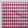 thumbnail image 4 of oneOone Velvet Dark Magenta Fabric Check Argyle Craft Projects Decor Fabric Printed By The Yard 58 Inch Wide, 4 of 4