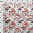 thumbnail image 3 of oneOone Cotton Poplin Twill Red Fabric Tropical Craft Projects Decor Fabric Printed By The Yard 56 Inch Wide, 3 of 4