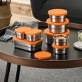 thumbnail image 4 of Visland Stainless Steel Snack Containers for Kids Leak Proof Toddler Food Container with Silicone Lids Stackable Metal Lunch Box for School And Daycare, 4 of 8