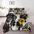 thumbnail image 2 of Erosebridal Highland Cattle Bedding Full Comforter Set, Rustic Sunflower Down Comforter, Leopard Cheetah Print Decor, Lightweight, 2 of 8