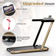 thumbnail image 3 of Gymax Tapis Roulant Motorisé Pliant pour Dessous de Bureau Tapis Roulant Électrique avec Appli Jaune, 3 of 10