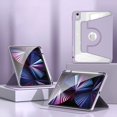 thumbnail image 1 of Detachable Rotation Case for iPad Pro 11 12.9 2022 Air 4 10.9 inch Air 5 Tablet Case for iPad Mini 6 10 gen 10.2 9th 8th Cover purple pro 12.9 2022 2021, 1 of 6