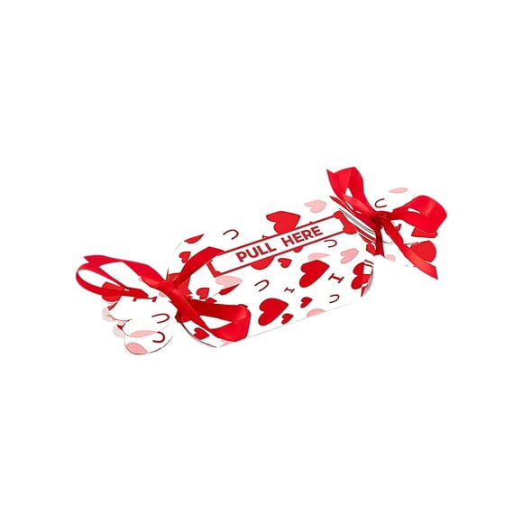 SIYTUAU Boîte à Bonbons de la Saint-Valentin Sac à Argent Surprise Boîte Cadeau Diy avec Design Coulissant Boîte à Monnaie en Papier