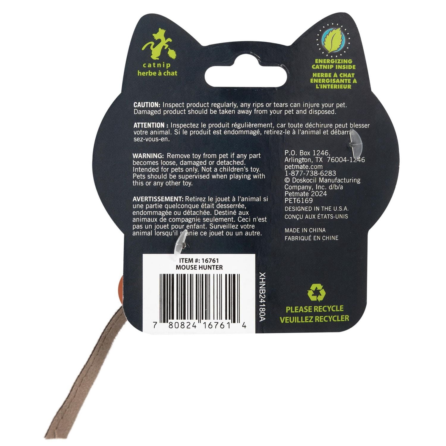 Quirky Kitty Mouse Hunter Jouet Interactif Pour Chat Avec Son de Souris