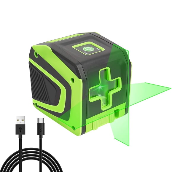 Huepar Cross Line Laser Level Green Beam Self-Leveling Laser Tools with Pulse Mode 5011G
