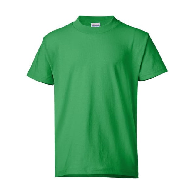 Hanes Garçon ComfortBlend EcoSmart Col Ras du Cou, TP, Vert Kelly