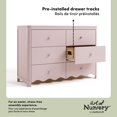 thumbnail image 3 of Storkcraft Casablanca Commode 6 tiroirs, Rose poudré, 3 of 10