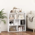 thumbnail image 3 of Patiojoy 2pcs 7 Cubes Open-back Bookshelf Home Storage Display Shelf Horizontal Bookcase Free-standing Unit with Anti-Toppling for Living Room White, 3 of 9