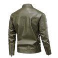 thumbnail image 4 of NaWent Mens Leather Jacket Cafe Racer Style Motorcycle Leather Jacket Full Zipper Leather Jacket, 4 of 9