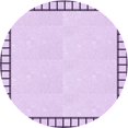 thumbnail image 1 of Ahgly Company Machine Washable Indoor Round Transitional Rich Lilac Purple Area Rugs, 8' Round, 1 of 7