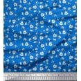 thumbnail image 1 of Soimoi Moss Georgette Fabric Leaves & Magnolia Floral Decor Fabric Printed Yard 42 Inch Wide, 1 of 5