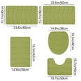 thumbnail image 2 of zanvin Bathroom Rugs, Memory Foam Bath Mat 5 Set Bathroom Rugs for 5 Pcs Toilet Mats Universal Soft Comfortable Water Absorption Non-Slip Thick Machine Washable Easier To Dry Dark, Gifts for Her, 2 of 5