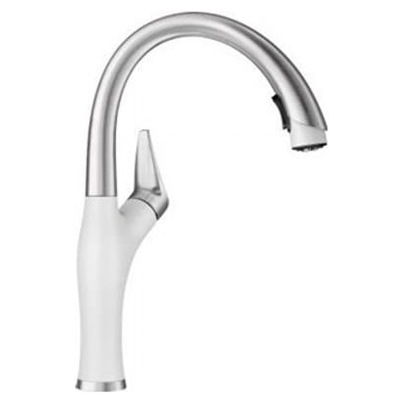Blanco Artona Pullout Spray Single Hole 1 Kitchen Faucet 442036 White