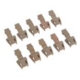 thumbnail image 3 of tredstone 10 Pieces Plastic Zipper Puller End Lock Zip Pull End for 3-4mm Cord Brown, 3 of 8