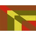 thumbnail image 1 of Ahgly Company Tapis Rectangulaire Rouge Lavable en Machine, 5 Pieds x 8 Pieds, 1 of 7