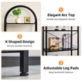 thumbnail image 4 of 5-Tier Arched Bookshelf, Industrial Style Open Bookcase with Metal Frame, Freestanding Display Shelving Unit for Living Room, Bedroom, Office Storage, 4 of 8