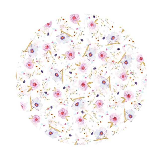 Rongfmy Round Tablecloth Waterproof Polyester Tablecloth Indoor Furnishing E - 150cm (60 Inch)