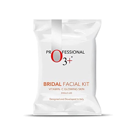 O3+ Bridal Facial Kit Vitamin C Glowing Skin for Bright and Radiant, 136g