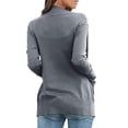 thumbnail image 3 of Womens Open Front Plus Size Chunky Knit Cardigan Sweaters Dressy Long Sleeve Fall Soft Cardigan Outwear with Pockets, 3 of 4