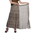 thumbnail image 2 of Moomaya Jupe Longue Imprimée pour Femmes Style Portefeuille Grande Taille Jupe Maxi à 3 Niveaux, 2 of 6