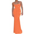 thumbnail image 1 of Robe Longue Maxi Sans Manches à Bretelles Spaghetti Découpée à Imprimé Floral pour Femmes, 1 of 7