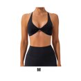 thumbnail image 2 of maytalsory 1 Set Chinlon Nylon Sports Underwear Solid Color Replacement Breathable Wire Free Running Jogging Bodybuilding Vest Bra Black M, 2 of 6