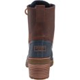 thumbnail image 3 of Sperry womens Saltwater Heel Leather Rain Boot, Brown/Navy, 6.5 US, 3 of 8
