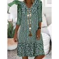 thumbnail image 4 of Robe Maxi 2025 pour Femmes Robes d'Été pour Adolescentes Col Rond à Pois Imprimé Robe pour Femmes Sans Manches Ligne A Plissée Aguichant Robe Midi pour Femmes Ample Froncée Fluide Décontractée Robe Débardeur, 4 of 4