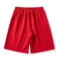 thumbnail image 3 of Men's Sports Shorts Multiple Pockets Running Training Basketball Shorts(Red,2XL), 3 of 8