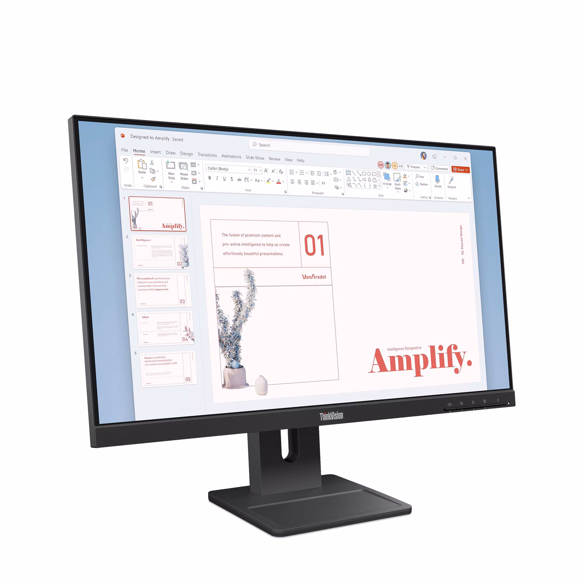 Lenovo ThinkVision E24-40 24", 1920 x 1080, Raven Black, 64BAMAT1UZ