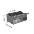thumbnail image 3 of Pisexur Sponge Kitchen Sink Caddy Organizer Brush Sink Sponge With Auto Draining Tray Gray, 3 of 8