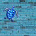 thumbnail image 4 of GUOOL Natural Metal Wall Decor Animal Ornament Turtle Decoration for Home Blue Bleu, 4 of 7