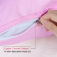 thumbnail image 2 of Unique Bargains Satin Pillowcase Zippered Silky Sateen, 2 of 9