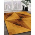 thumbnail image 3 of Ahgly Tapis Rectangulaire Lavable en Machine Intérieur Transitionnel Acajou Brun, 2 Pieds x 5 Pieds, 3 of 7