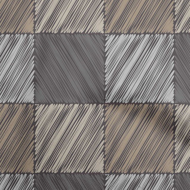 oneOone Polyester Spandex Gray Fabric Stripes Craft Projects Decor Fabric Printed By The Yard 56 Inch Wide
