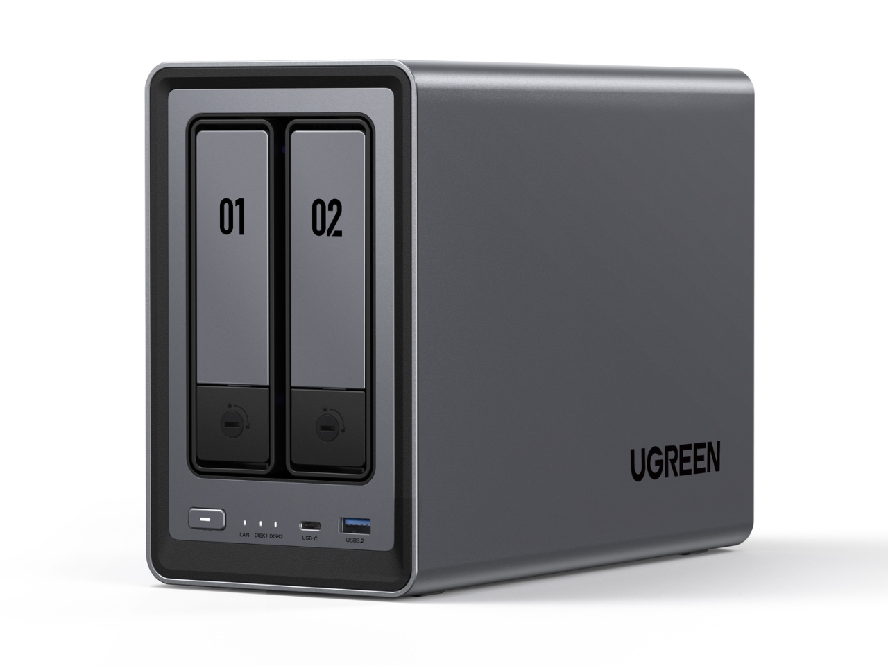 【送料無料】UGREEN NASync DXP2800 & HDD4TB×2 UGREEN NASync DXP2800 2-Bay NAS with Intel 4-Core CPU and 8GB DDR5