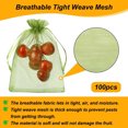 thumbnail image 3 of Small Gift Bags,Fruit Protection Green Yarn Mesh Bag with Drawstring,Organza Material for Gift Jewelry Trinket Packaging,Gift Bags Small Size, 3 of 6