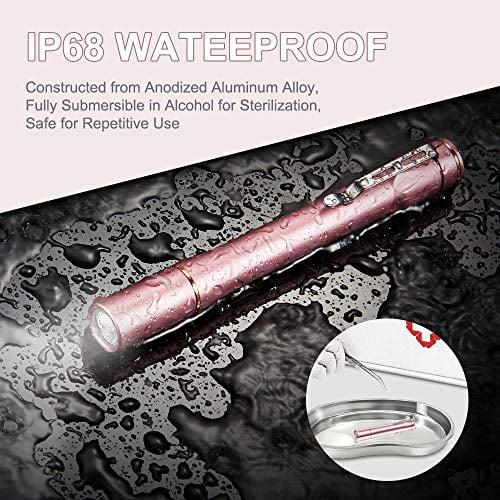 LUMINTOP IYP365 Lampe Stylo Médicale à DEL, Super Lumineuse à Haut Rendu des Couleurs, Lampe Stylo en Alliage d'Aluminium à DEL Nichia pour Médecin Infirmière Diagnostic, IPX-8 Waterpr