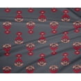 thumbnail image 4 of oneOone Polyester Lycra Fabric Leaves & Floral Block Printed Craft Fabric BTY 56 Inch Wide, 4 of 4