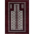thumbnail image 1 of Ahgly Company Tapis Rectangulaire Industriel Moderne Lavable en Machine, Rouge Bordeaux, 3 Pieds x 5 Pieds, 1 of 7