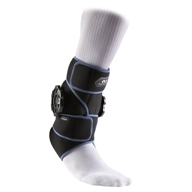 McDavid Enveloppe de Glace pour Cheville, Glace avec Compression pour Cheville avec Bloc de Glace Réutilisable, Thérapie Froide pour Entorses, Douleurs Musculaires, Contours et Inflammation