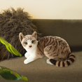 thumbnail image 3 of Soft Simulation Siamese Cats Lifelike Comfortable Stuffed Doll Lovely Cat Plush StyleC, 3 of 9