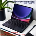 thumbnail image 2 of Keyboard For Samsung Galaxy Tab S9 S8 Ultra 14.6in Keyboard Case For Galaxy Tab S7 FE/S8 S9 Plus Tablet Bluetooth Keyboard Cover Arabic Black Tab S9 Ultra 14.6in, 2 of 6
