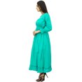 thumbnail image 3 of Bimba Robe Maxi Longue Décontractée en Coton pour Femme à Taille Smockée, 3 of 8