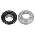 thumbnail image 4 of Unique Bargains 100PCS Grommets Eyelets 1/5 Inch (5mm) ID Hole Metal Self Backing Eyelet with Washers for Leather Black, 4 of 7