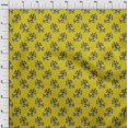 thumbnail image 3 of oneOone Cotton Flex Fabric Leaves & Floral Block Print Sewing Fabric BTY 40 Inch Wide, 3 of 4