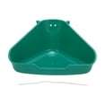 thumbnail image 2 of Animal Litter Tray Fanshaped Pet Litter Corner Toilet Training Tray Simple To Fix Hamster Sand Bath Litter Box Bathtub Spill Proof Sand Bath Container For Hamster, 2 of 8