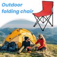 thumbnail image 2 of CSChome Chaise Pliante Chaise de Camping Chaise Pliante Portable Tabouret Chaise Forte Capacité de Charge Design Ergonomique Taille Compacte avec Dossier, 2 of 7