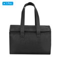 thumbnail image 3 of Unique Bargains Sac d'Épicerie Pliable Isolé Réutilisable 11'x5.5'x6.7' pour Livraison de Nourriture avec Fermeture Éclair, Noir, 3 of 6