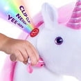 thumbnail image 4 of PonyCycle Ride-On Unicorn Toy for Kids, Plush Riding Toy with Sound & Hand Brake, Kid-Powered, Ages 4–7, Pink, Ux402, 4 of 10